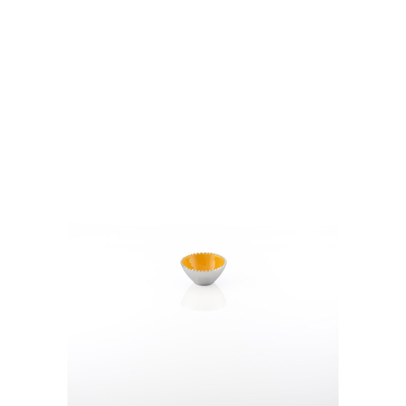 Beaded Metal Posh & Luxe Decorative Bowl, Marigold