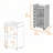 Savannah 6-Bottle 3-Shelf Bar Cart White-1832281514