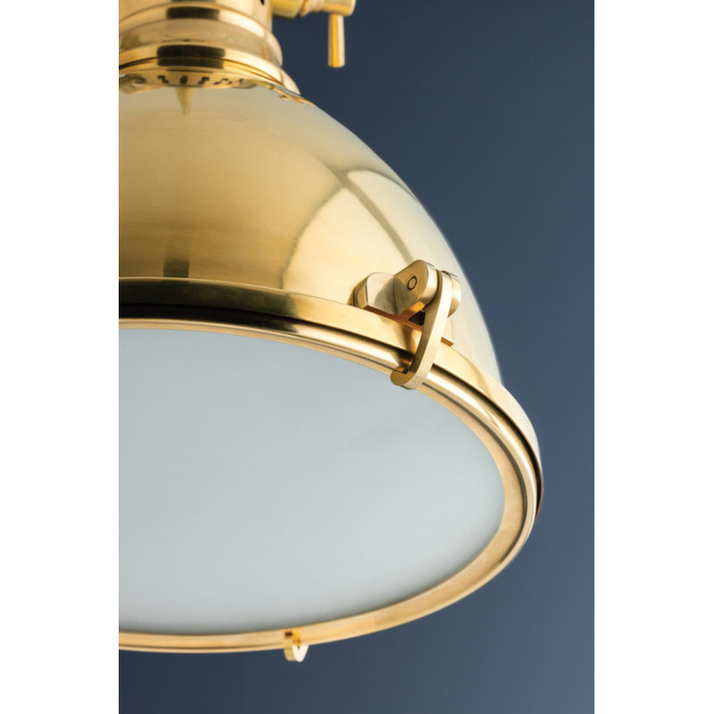 Pelham 1 - Light Pendant, 14.75'' H X 11.75'' W X 11.75'' D, Aged Brass