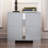 Lorne Classic 2-Drawer Nightstand With Mirrored Accents And Metal Feet