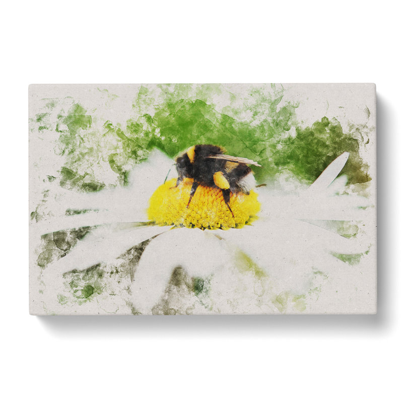Bee Collecting Pollen Vol.2 - Wrapped Canvas, 35cm H x 50cm W x 3cm D