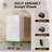 11.8 Inch Small File Cabinet With 3 Drawers, Rolling Filing Cabinet-785408374