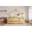 Lit en bois avec lit gigogne simple-157738087-157738080