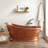 Paxton 59" Free Standing Copper Soaking Tub with Right Drain and Overflow-102793560