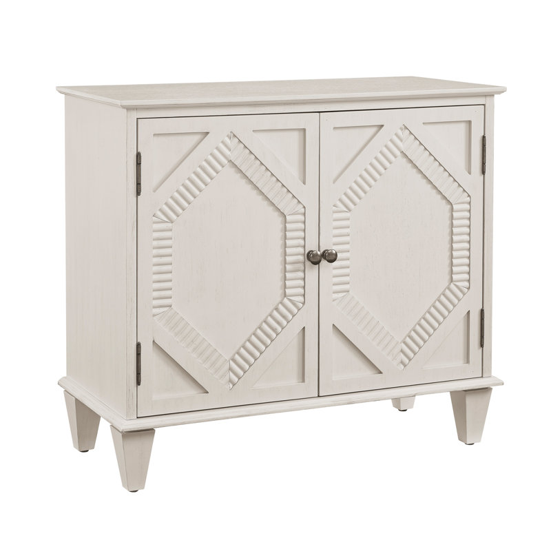 Rosalind 33.6" Mid Century Modern Sideboard Buffet Cabinet With 2-Door, Antique White