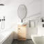 Petit meuble-lavabo autoportant de 18 pouces avec petit lavabo avec lavabo, meuble-lavabo et lavabo combiné (KD-PACKING)