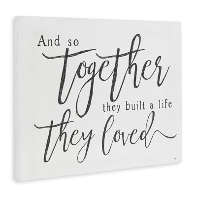«Together A Life qu'ils ont adoré la toile» par Lux + Me Designs