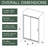 48.In W X 72.In H Single Sliding Shower Door With Clear Glass