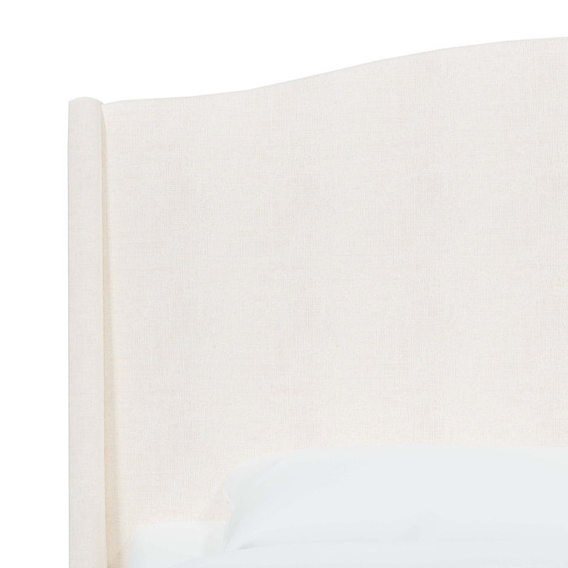Allis Upholstered Wingback Bed | Elegant & Classic Style