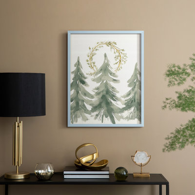 «Christmas Holiday Art», reproduction encadrée Cccxxxii - bois massif