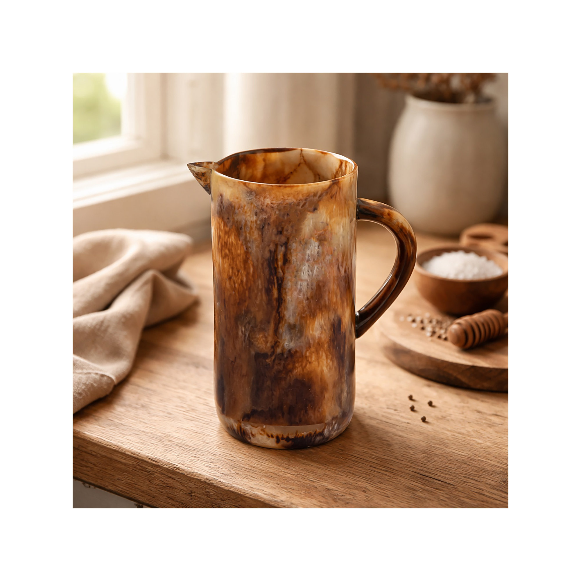 Cristobal 8oz. Stoneware Pitcher