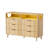 6 Drawer Cabinet With Fluted Panel RGB LED Light 47 Inch W-906773480