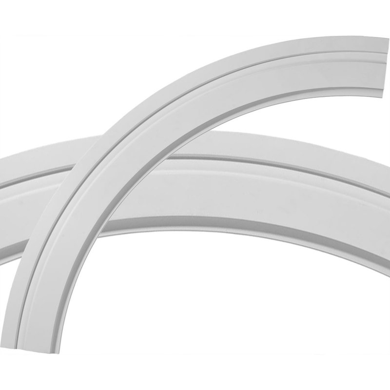 Ensemble d'anneaux de plafond Monique, H 47,5 po x l 47,5 po x P 1 po, Simple (1/4 d'un cercle complet)