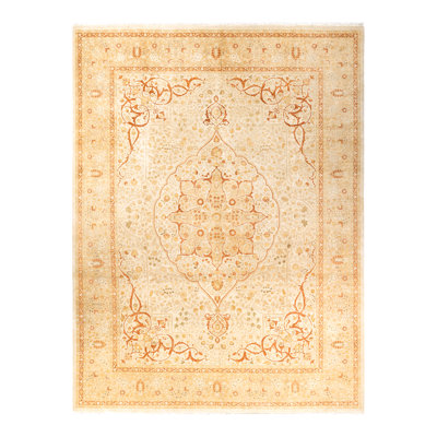 Keenan One-of-a-Kind 8' 10" X 11' 10" 2010s Wool Area Rug in Ivory
