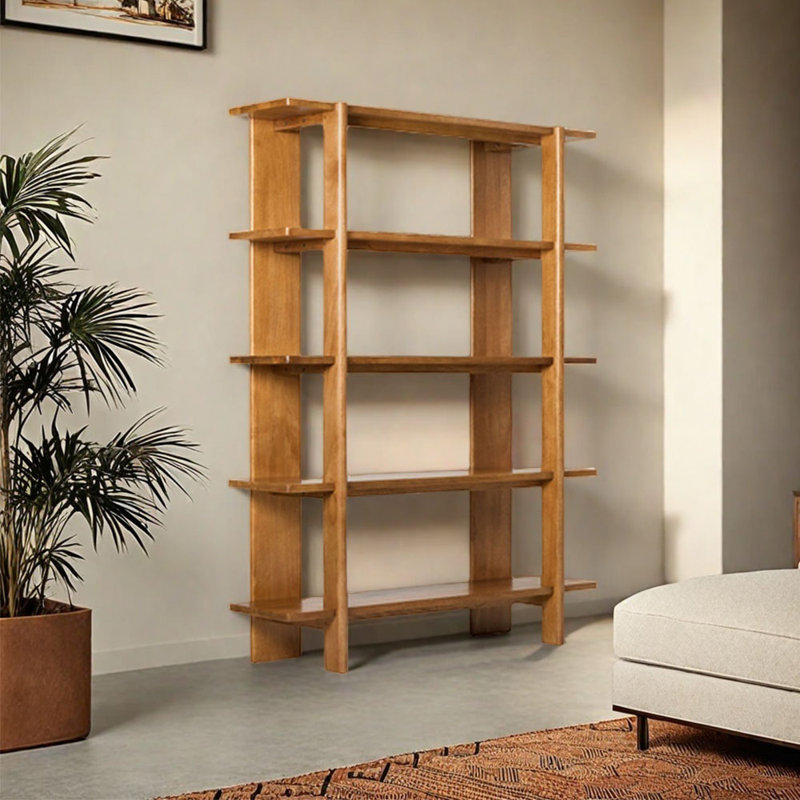 American Style Creative Display Bookcase, (4 Shelves) 68.9"H x 53.15"W x 13.78"D