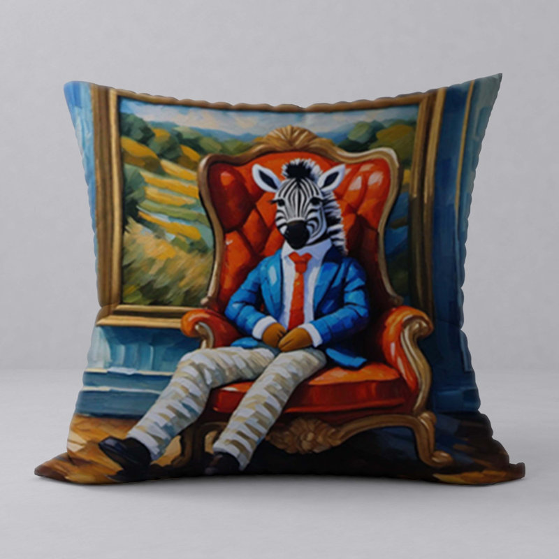 Polyester Throw Square Pillow Cover & Insert