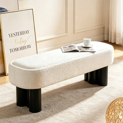 Banc de repose-pieds en tissu Minimalist Boucle