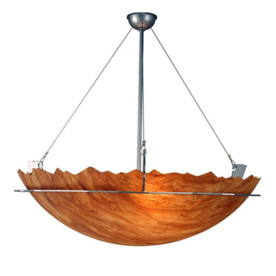 Nasiya 3 - Light Pewter Bowl Pendant