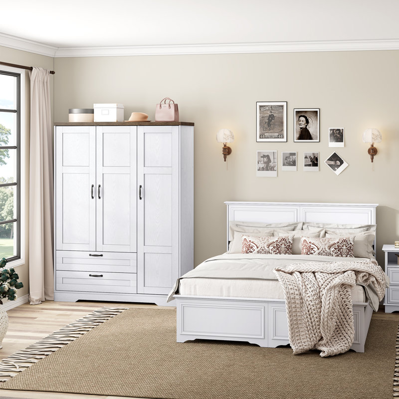 Armoire 46 po American Country, Blanc