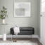 Banc contemporain / glam en métal et similicuir-23554745