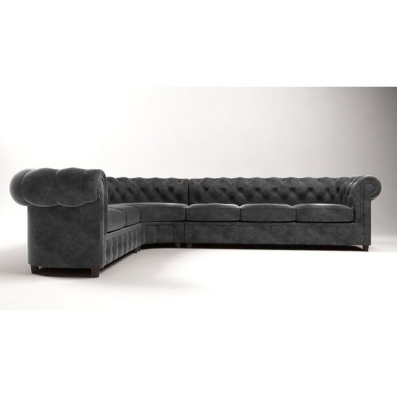 Girardville Reversible Corner Sofa, Dark Grey, Left