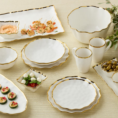 Ensemble de 4 bols à céréales Regency Gold 6 po x 3 po