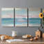 «Pastel Sunset», ensemble de 3 peintures sur toile tendue-30586183