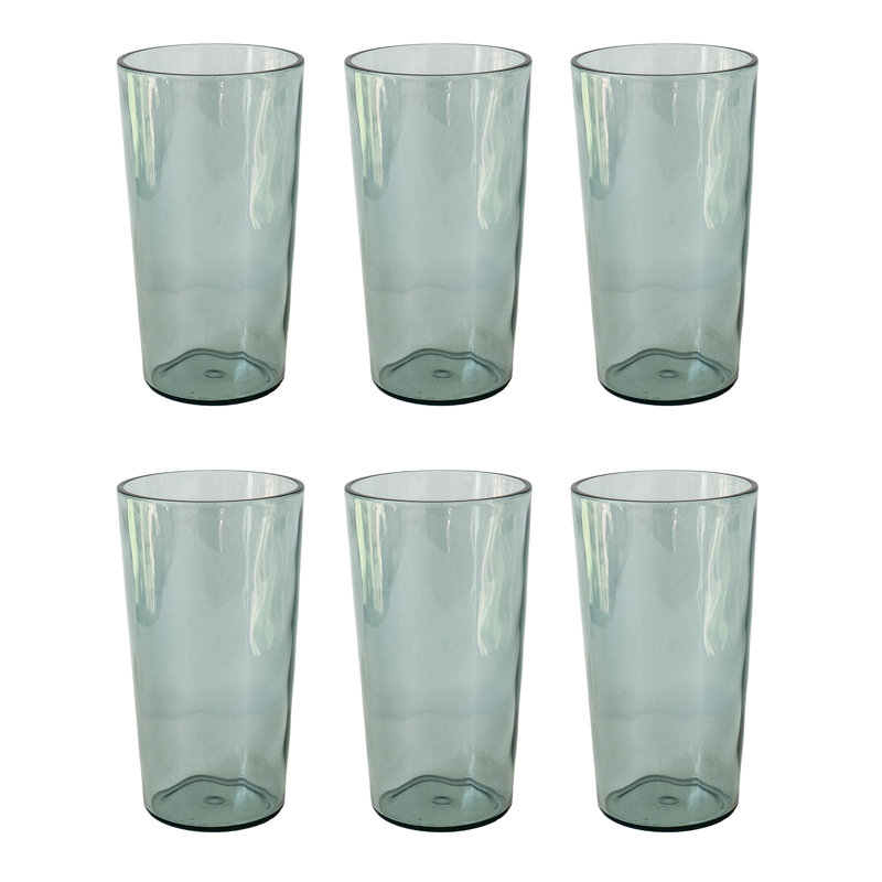 Verre à vin en acrylique rustique - vert recyclé - 23 oz., Vert