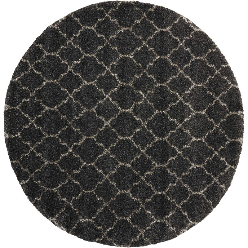 Youn Moroccan Indoor Rug, Round 7'10"