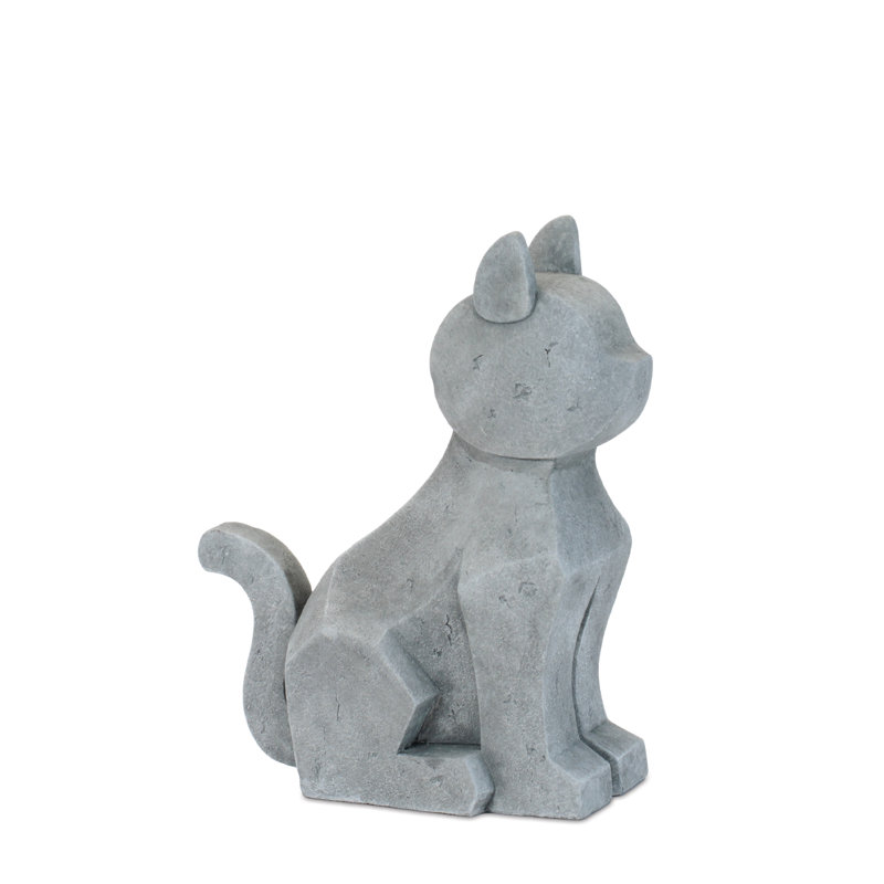 Modern Sitting Dog and Cat Statue