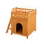Maison pour chat extérieure Étagères pour chat Boîte de fenêtre pour chat en bois naturel