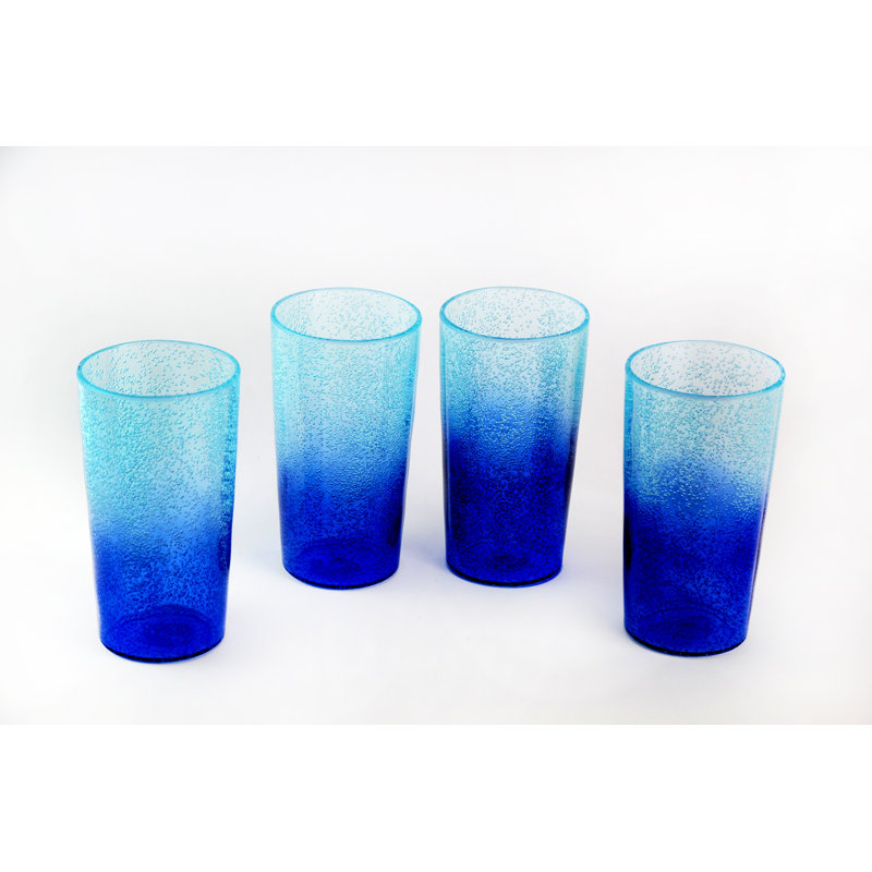 Kaydence Ridged 680ml Acrylic Glassware Set