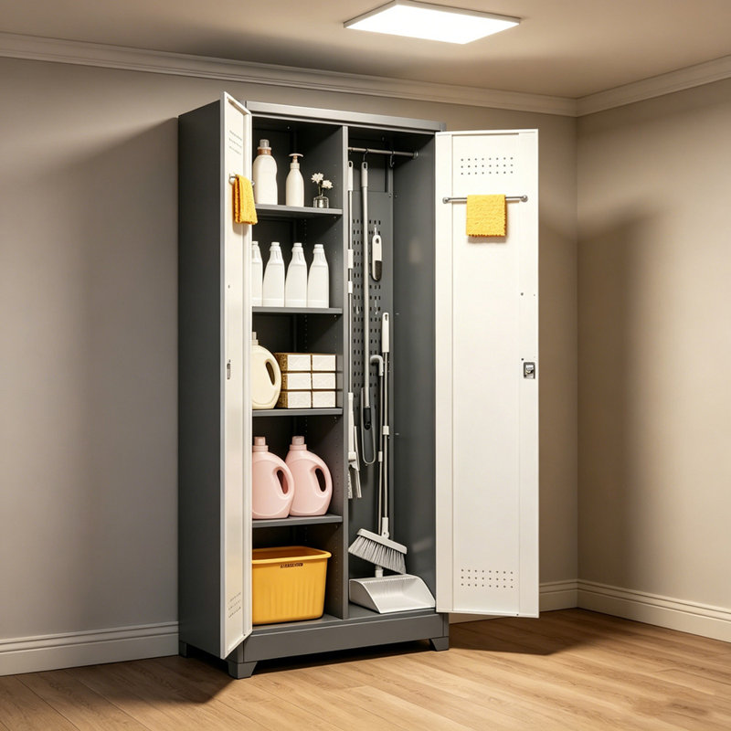 Metal Single Storage Cabinet, 31.49" Width