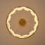 Lustre moderne 24 pouces à DEL en albâtre