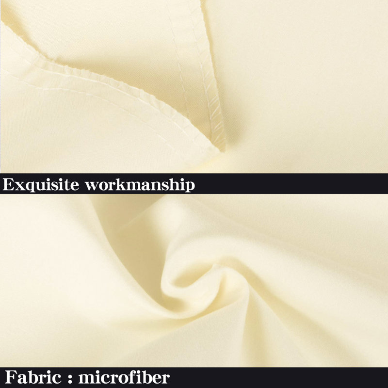 Luxe Microfiber Cover Body Pillow, Ivory white