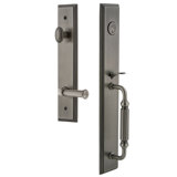 Carré Handleset with Deadbolt and Georgetown Door