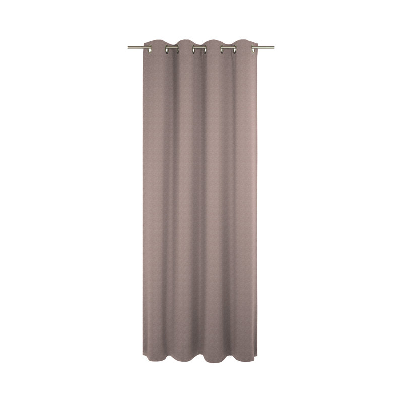 Torbole Polyester Blend Room Darkening Curtain Single Panel, Apricot, 132cm x 305cm Drop
