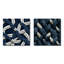 Allegresse - Ensemble de 2 collages abstraits carrés-101847127-101847126