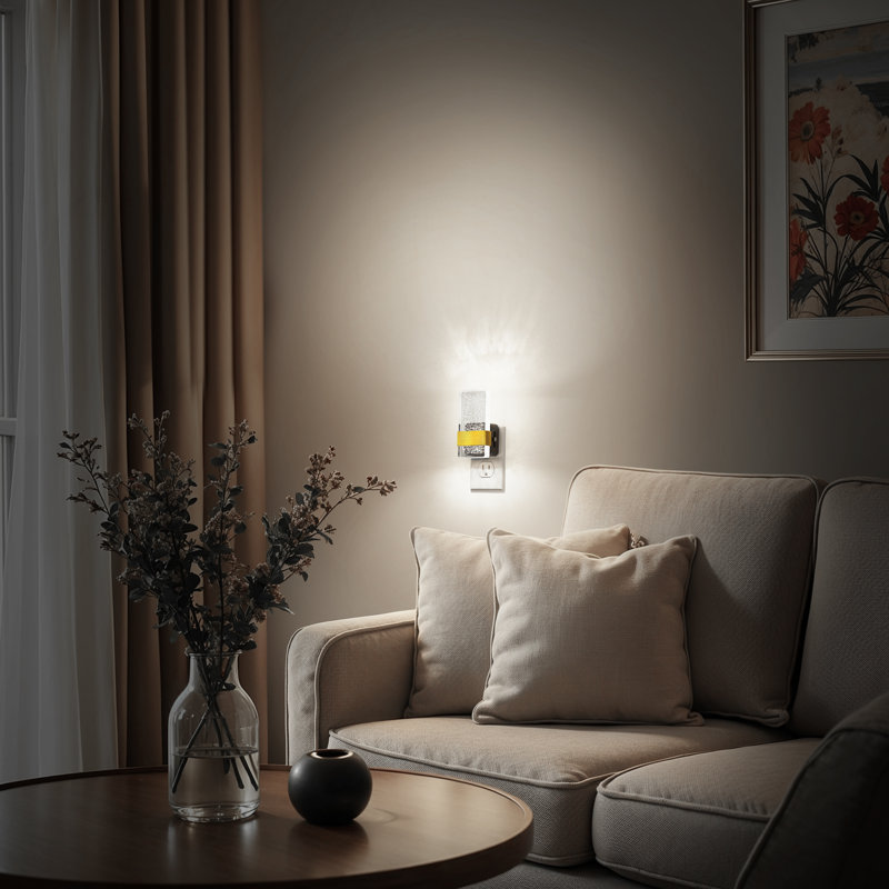 2 Pcs Cool White 5000K Dimmable Night Light