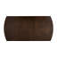 Mango Veneer Dining Table, Dark Cherry Finish, Separate Extension Leaf, 6 Piece Wood Table With Color