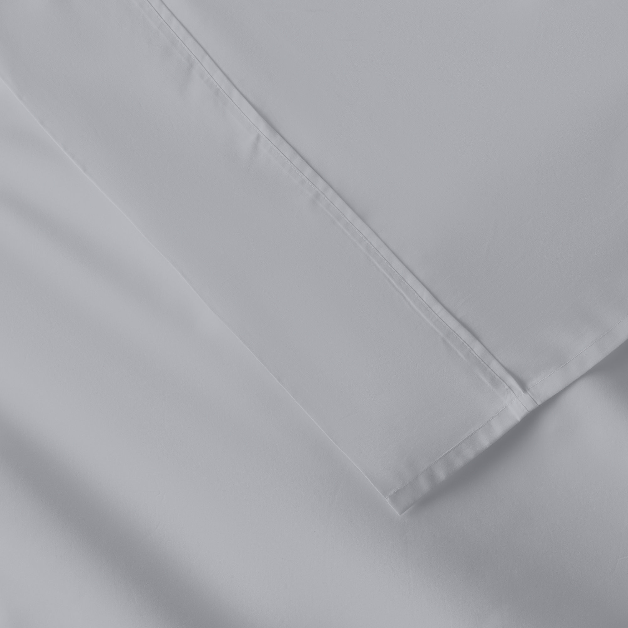 Coyer Classic Cotton Percale Pillowcase Set, Standard - 2 Standard Pillowcases, Stormy Blue