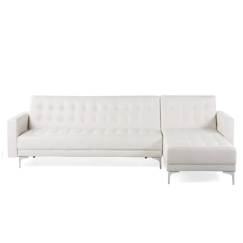 Pinkney 4 Seater Sofa Bed, Right, White