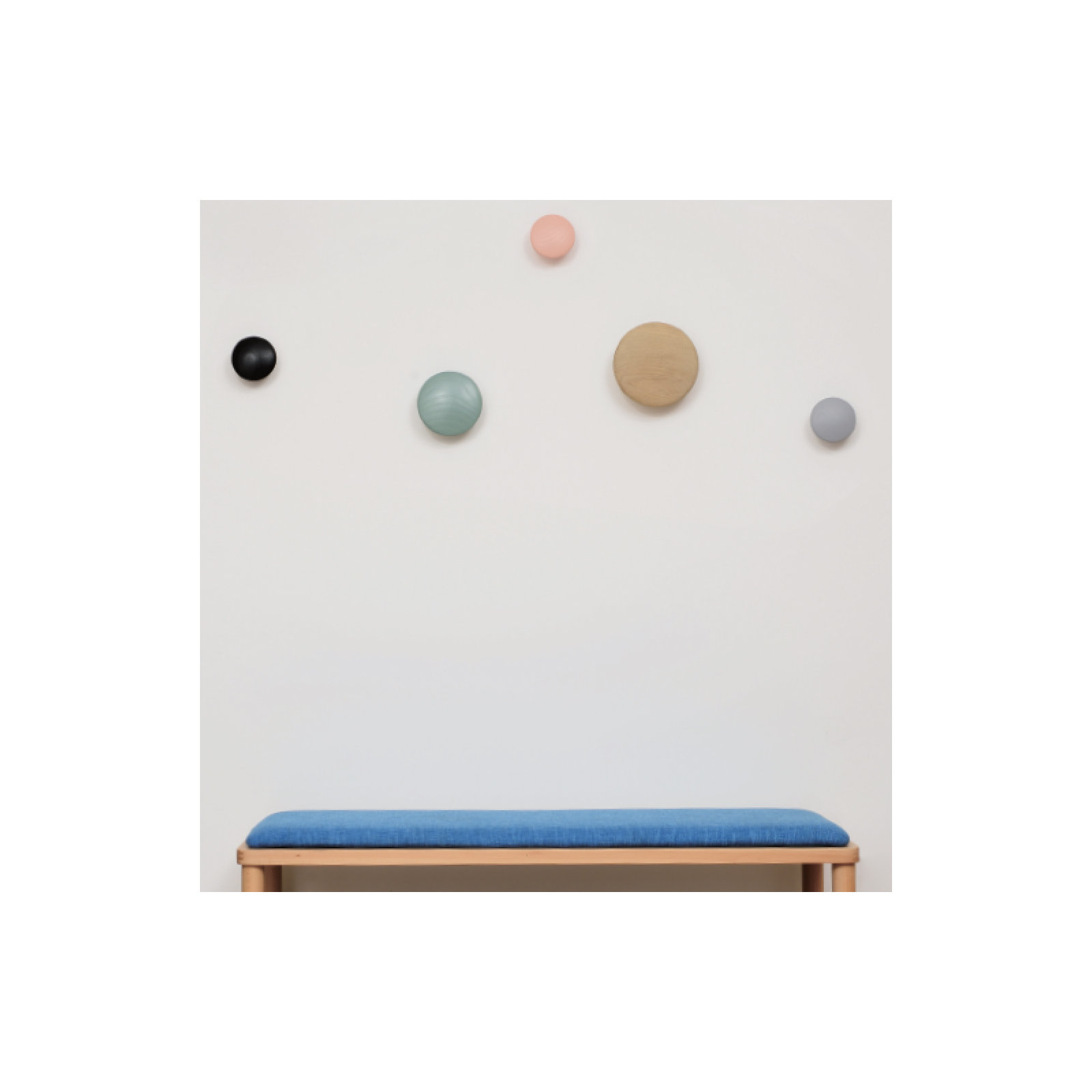Albis Solid Wood Wall Hook, Multi-colored