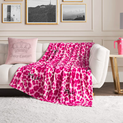 Juicy Couture Regent Leopard Throw Blankets