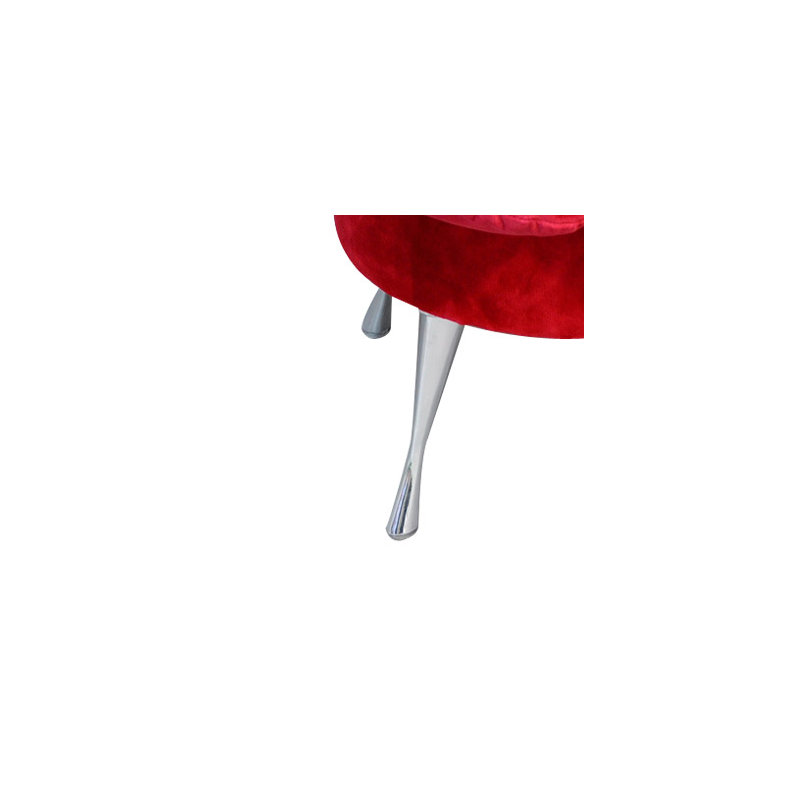 Solid + Manufactured Wood Accent Stool, Red
