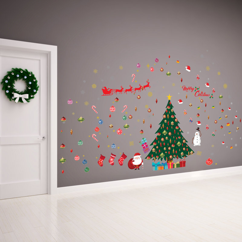 Décalcomanie murale de noël classique