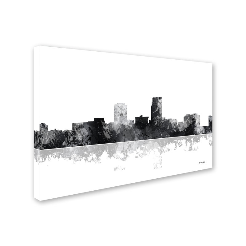 « omaha nebraska horizon bg-1 », reproduction d’impression sur toile tendue, H 16 po x l 24 po x P 2 po