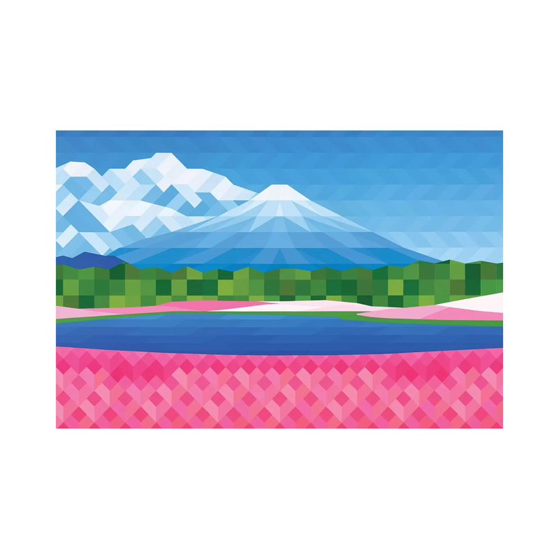 Pink Fields 1 Piece Wrapped Canvas Wall Art, 66.04cm H x 101.6cm W