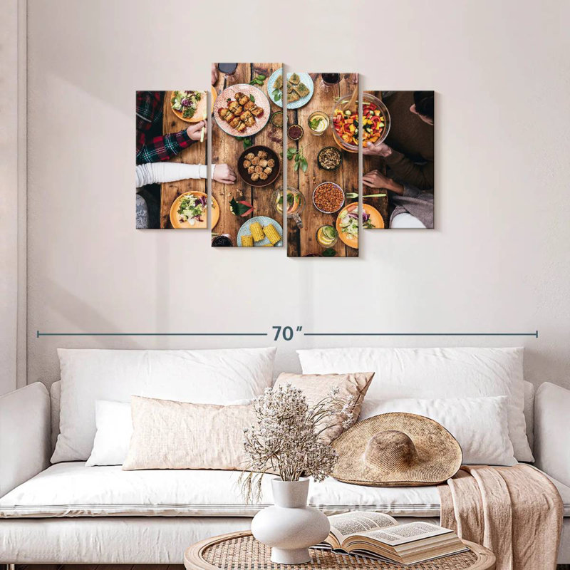 Yarlin Cozy Rustic Dinner, 27" H x 43" W