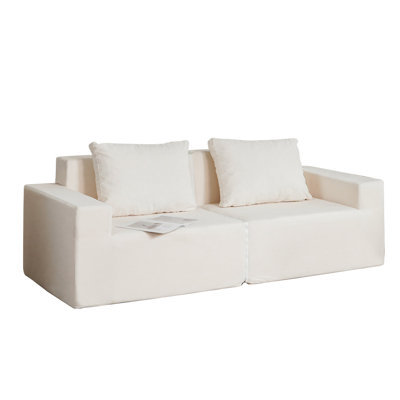 Fauteuil de taille simple avec housse convertible, lavable, imperméable, glissement amovible sans installation, tissu lisse